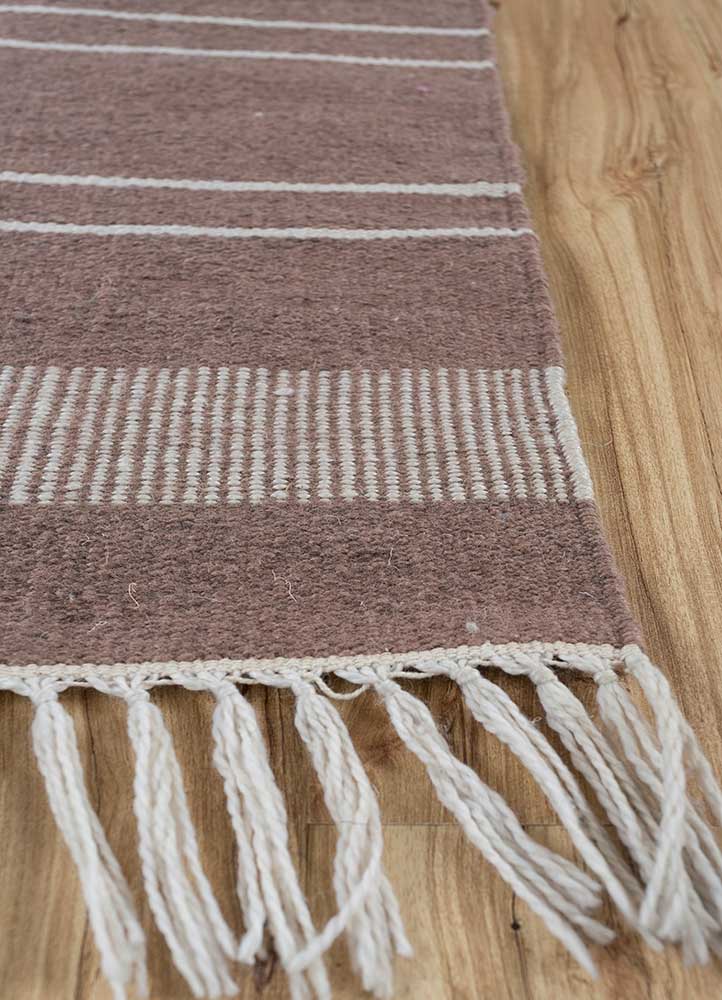 Tapis en laine - 225 x 150 cm - camel foncé
