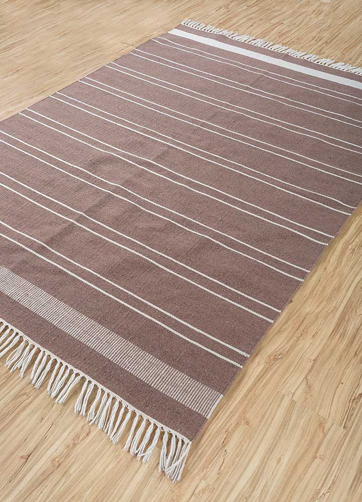 Tapis en laine - 225 x 150 cm - camel foncé