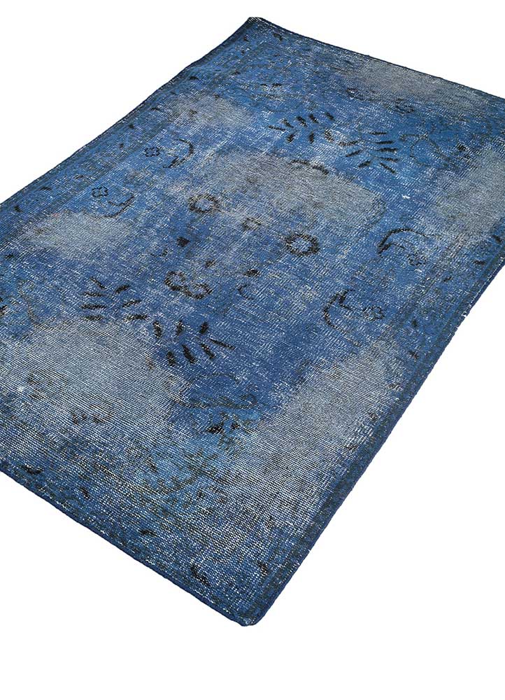 Tapis en laine - 180 x 120 cm - bleu
