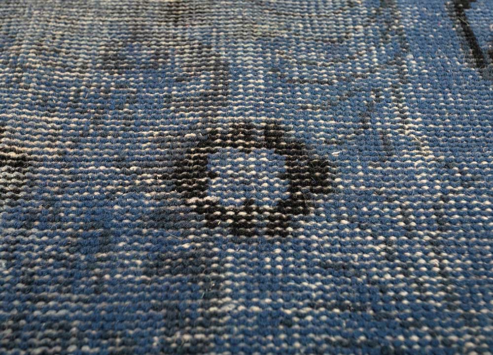 Tapis en laine - 180 x 120 cm - bleu