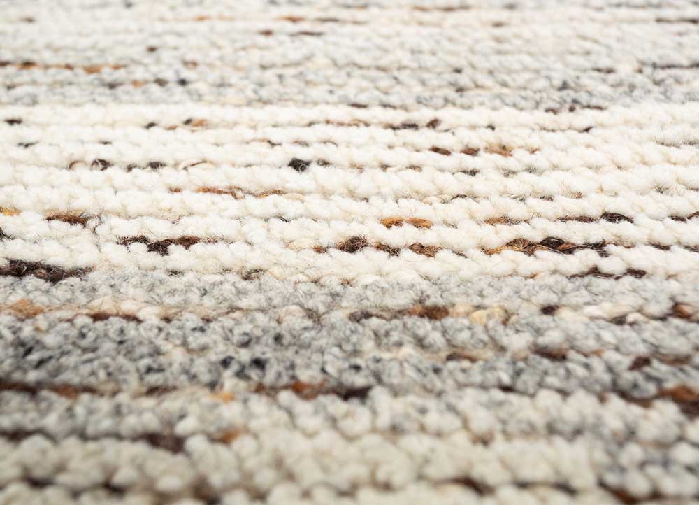 Tapis en laine - 285 x 255 cm - gris clair