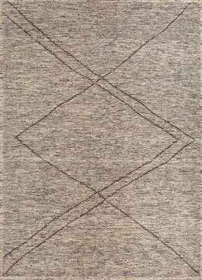 Tapis en laine - 300 x 270 cm - beige foncé