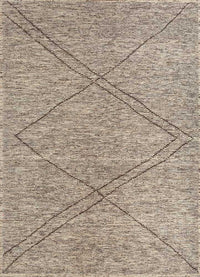 Tapis en laine - 300 x 270 cm - beige foncé