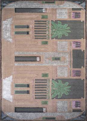 Tapis en laine - 500 x 205 cm - orange