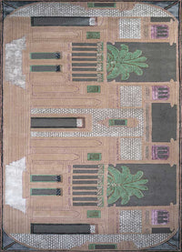 Tapis en laine - 500 x 205 cm - orange