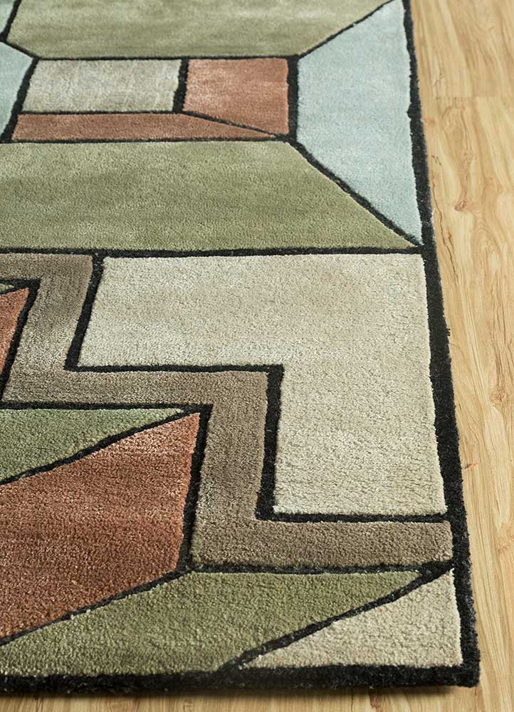 Tapis en laine - 240 x 180 cm - vert