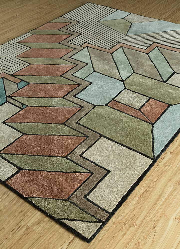 Tapis en laine - 240 x 180 cm - vert