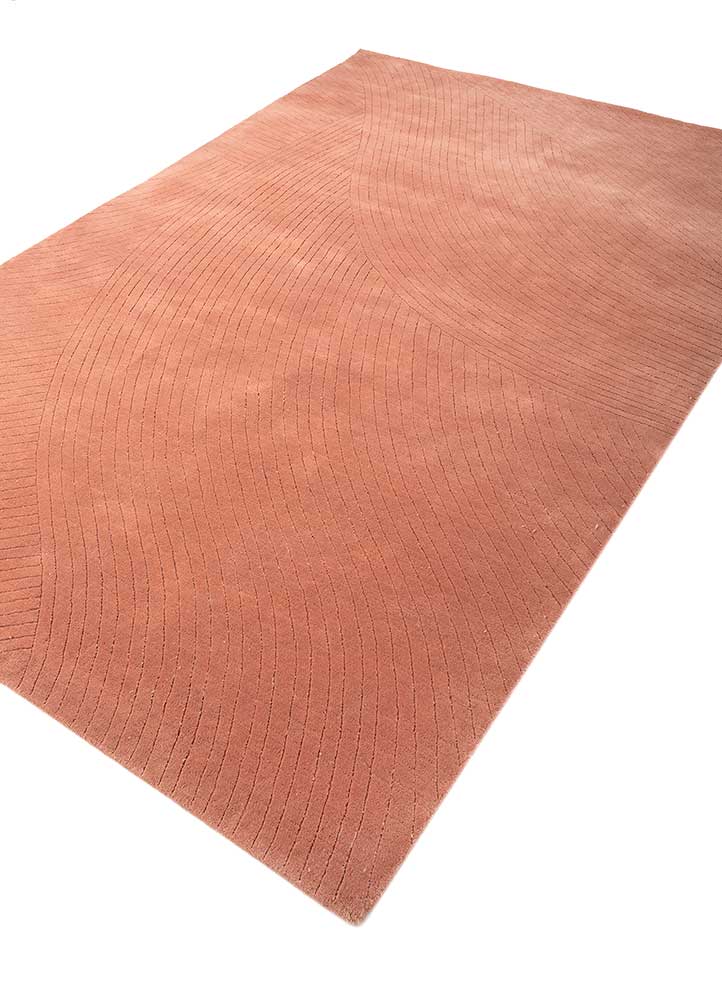 Tapis en laine - 242 x 163 cm - orange