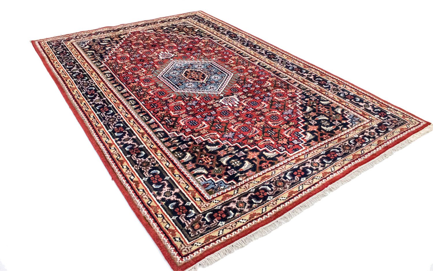 Tapis oriental - 90 x 60 cm - rouge