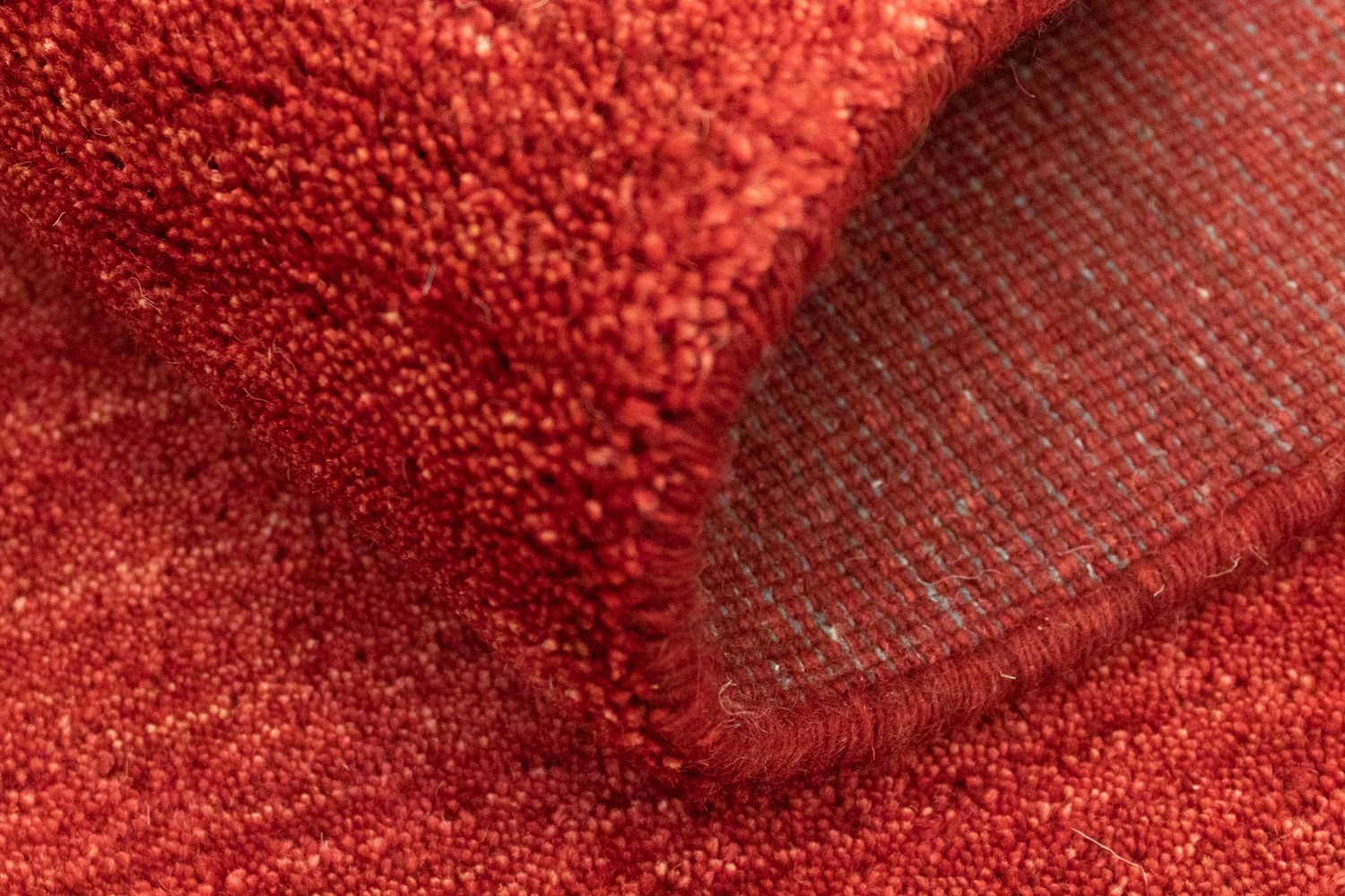 Tapis de couloir Tapis Gabbeh - Indus - 200 x 80 cm - rouge