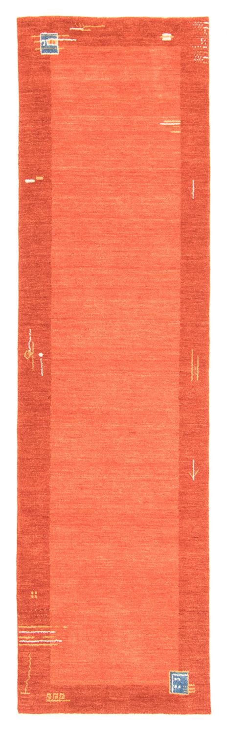 Tapis de couloir Tapis Gabbeh - Indus - 200 x 80 cm - rouge