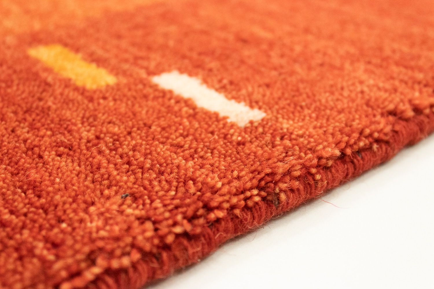 Tapis de couloir Tapis Gabbeh - Indus - 200 x 80 cm - rouge