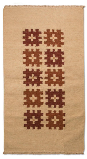 Tapis de couloir Tapis Kelim - Tendance - 250 x 80 cm - rouge