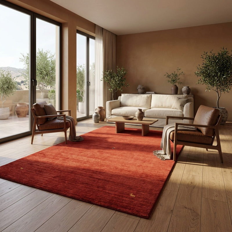 Tapis Gabbeh indien Tapis Sahara - Tapis en laine