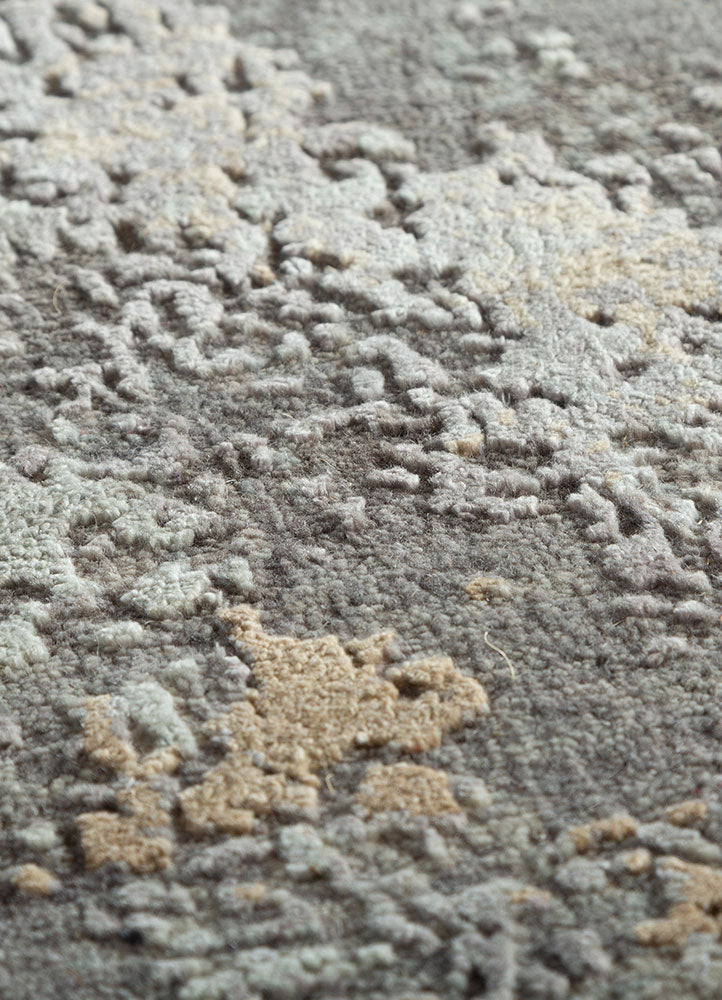 Tapis de couloir Tapis en laine - 360 x 75 cm - gris foncé