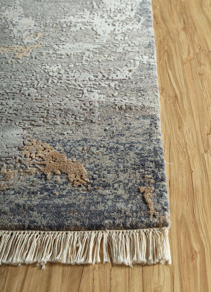 Tapis de couloir Tapis en laine - 360 x 75 cm - gris foncé