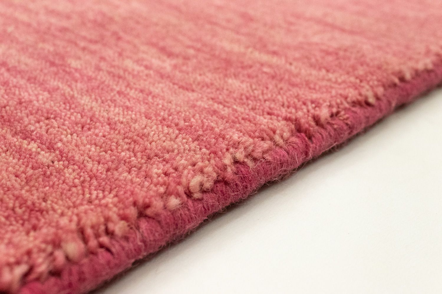 Tapis de couloir Tapis Gabbeh - Indus - 400 x 80 cm - rose