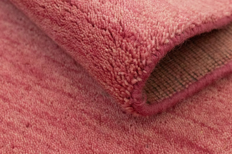 Tapis de couloir Tapis Gabbeh - Indus - 400 x 80 cm - rose