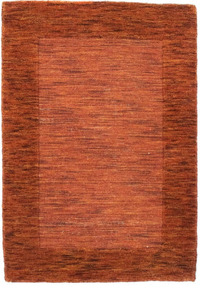 Tapis en laine - 90 x 60 cm - rouille