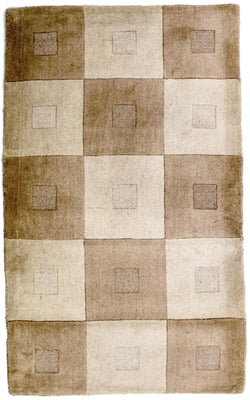 Tapis en laine - 148 x 90 cm - multicolore