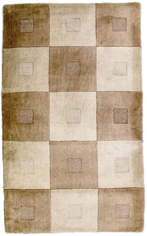 Tapis en laine - 148 x 90 cm - multicolore
