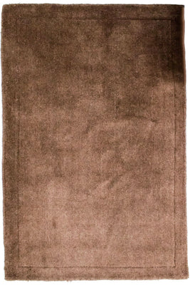 Tapis en laine - 145 x 100 cm - marron