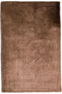 Tapis en laine - 145 x 100 cm - marron