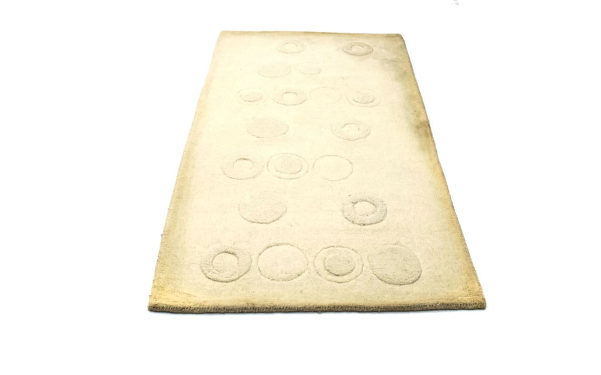 Tapis en laine - 148 x 80 cm - beige