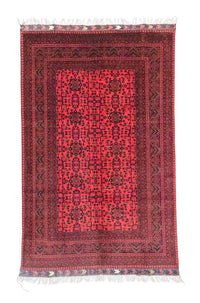 Tapis afghan - Kunduz - 300 x 198 cm - rouge