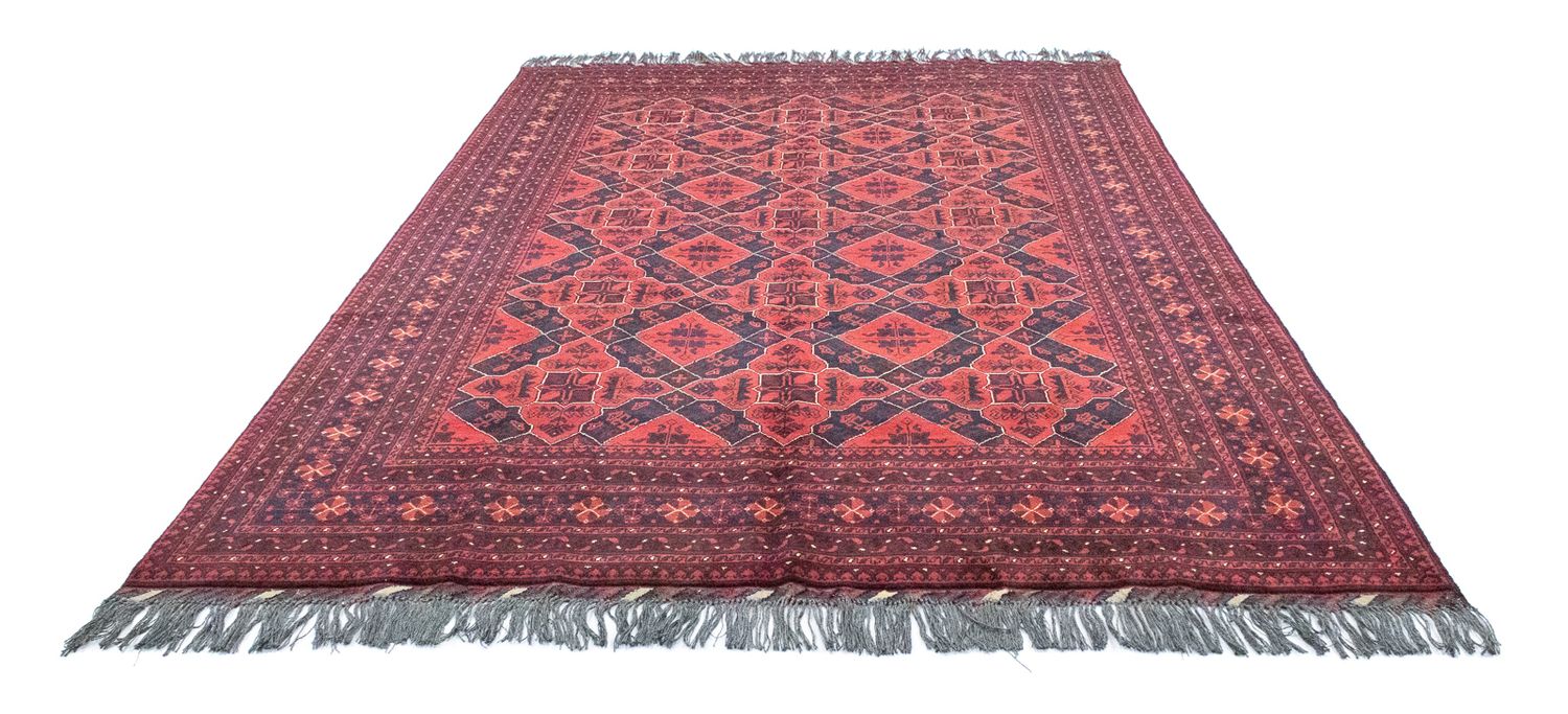 Tapis afghan - Kunduz - 298 x 199 cm - rouge
