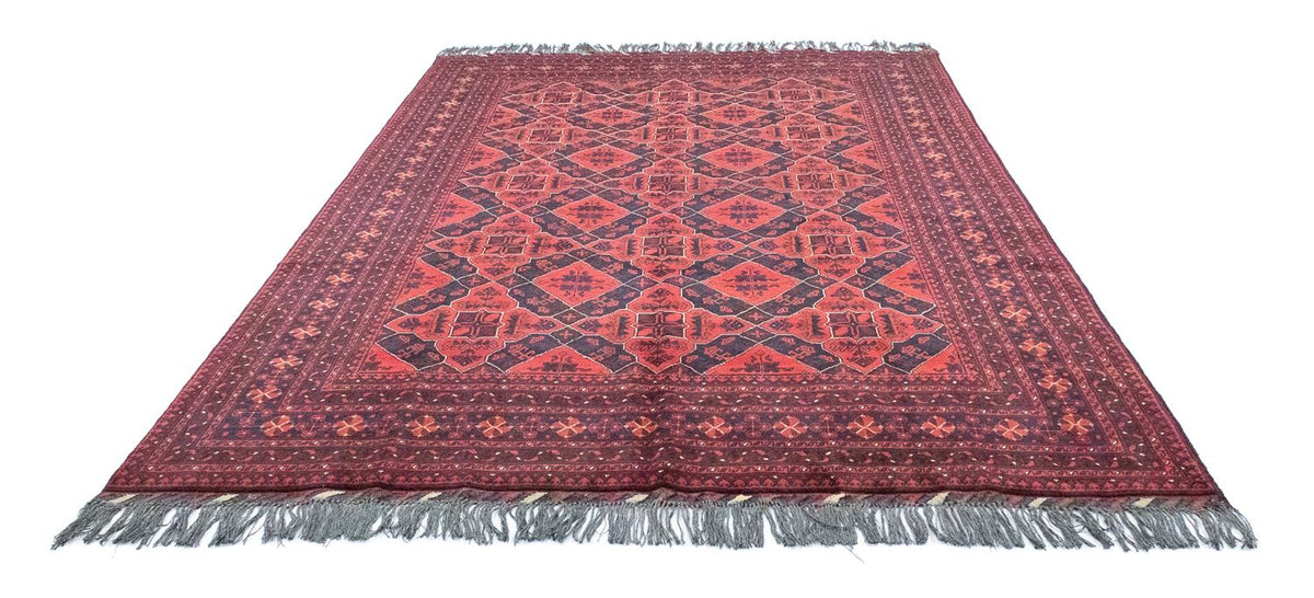 Tapis afghan - Kunduz - 298 x 199 cm - rouge