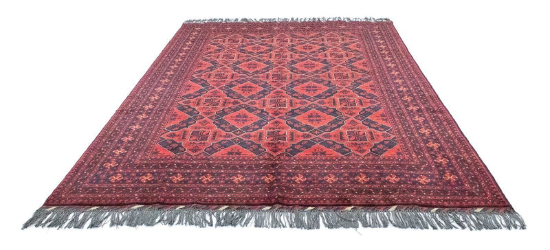 Tapis afghan - Kunduz - 298 x 199 cm - rouge