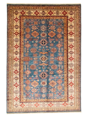 Tapis Ziegler - Kazak - 303 x 205 cm - bleu