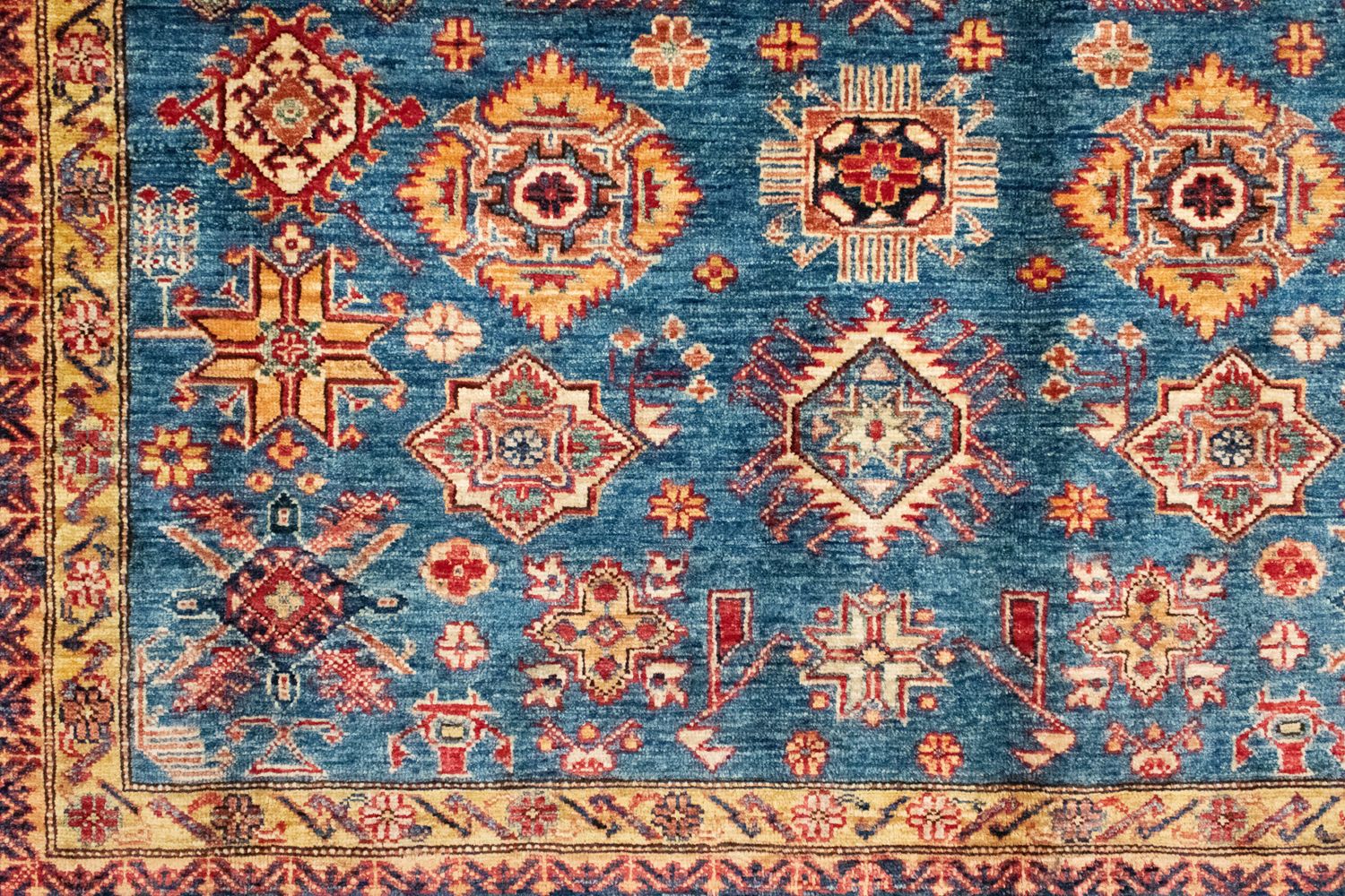 Tapis Ziegler - Kazak - 303 x 205 cm - bleu