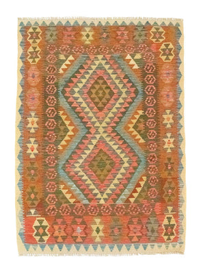 Tapis Kelim - Oriental - 196 x 154 cm - orange