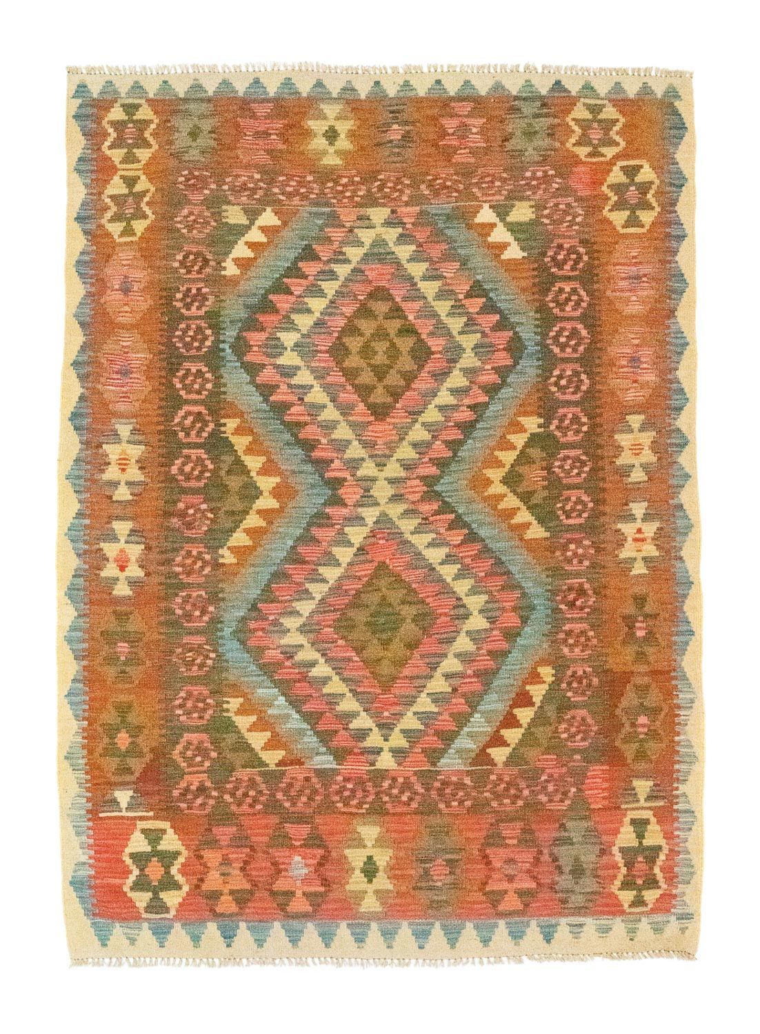 Tapis Kelim - Oriental - 196 x 154 cm - orange