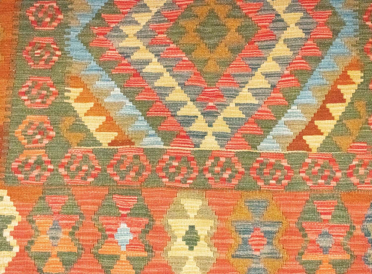Tapis Kelim - Oriental - 196 x 154 cm - orange