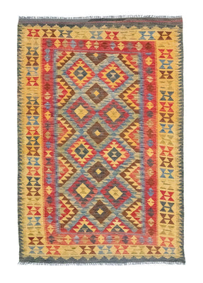 Tapis Kelim - Oriental - 208 x 152 cm - jaune