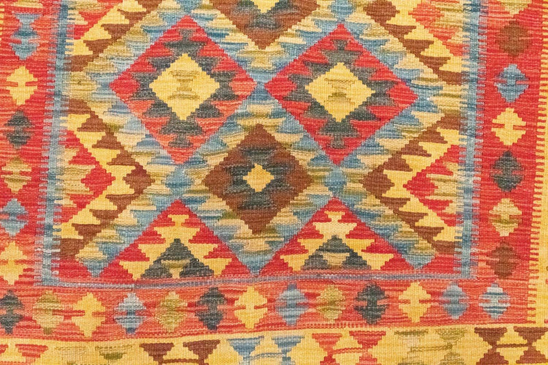 Tapis Kelim - Oriental - 208 x 152 cm - jaune