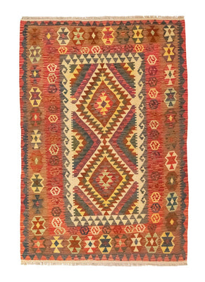Tapis Kelim - Oriental - 203 x 148 cm - orange