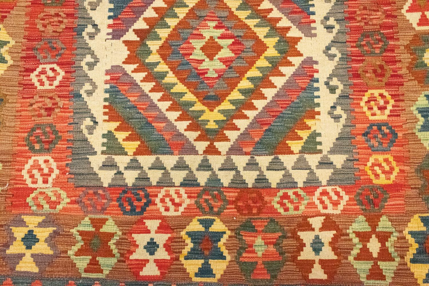 Tapis Kelim - Oriental - 203 x 148 cm - orange