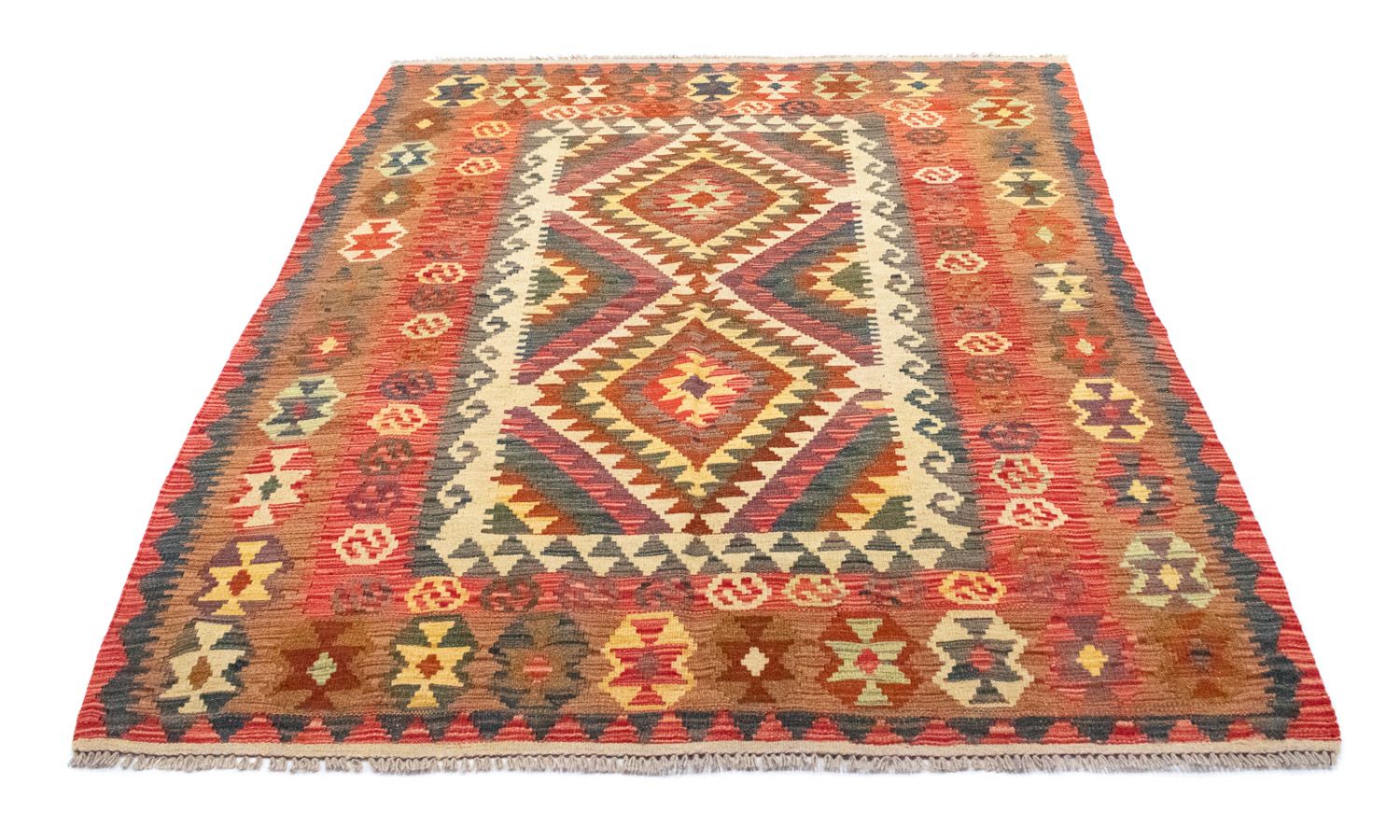 Tapis Kelim - Oriental - 203 x 148 cm - orange