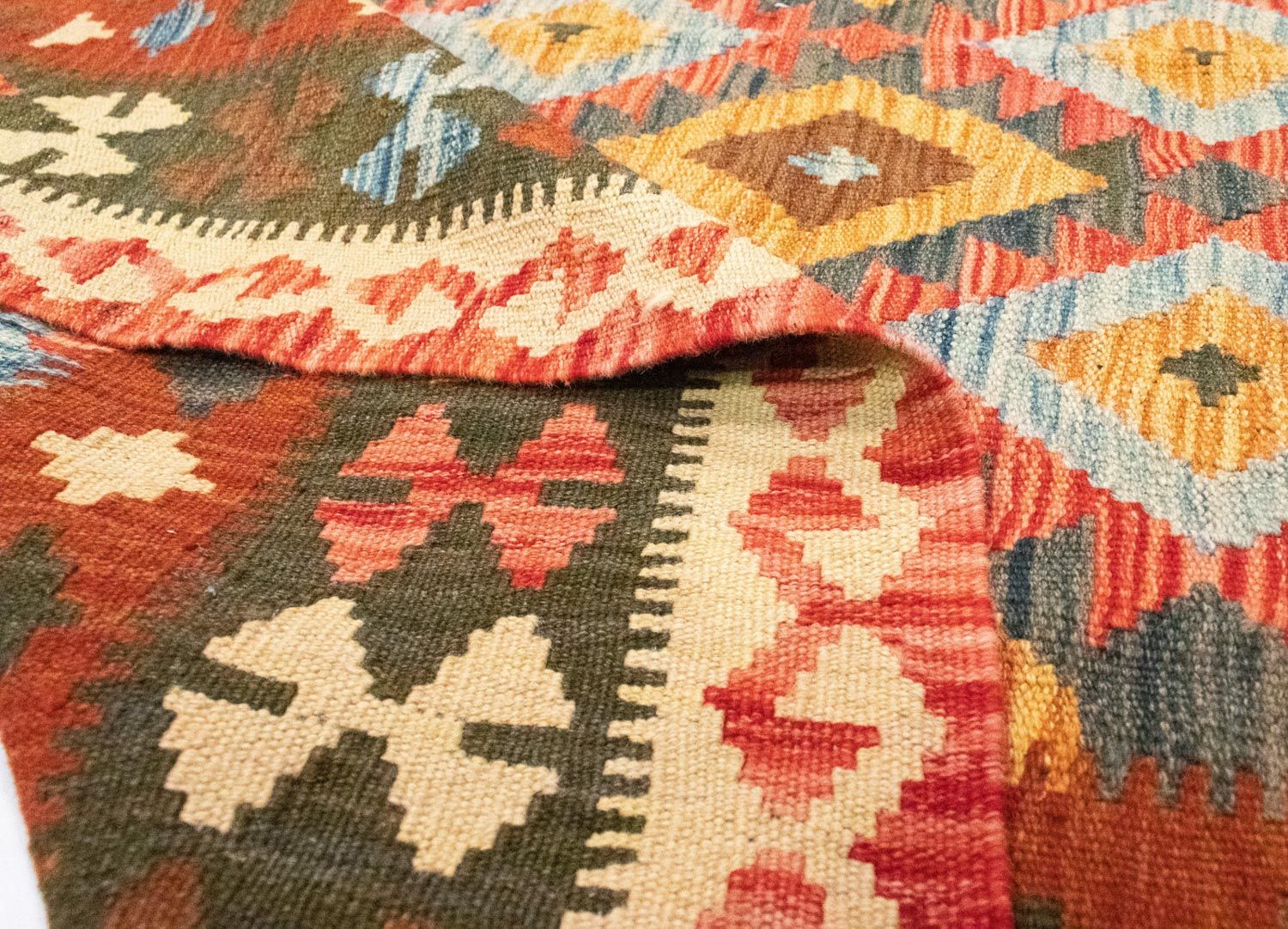 Tapis Kelim - Oriental - 217 x 160 cm - orange