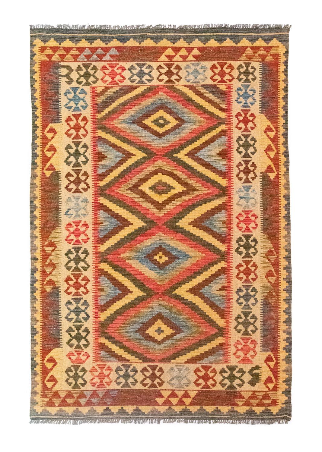 Tapis Kelim - Oriental - 207 x 139 cm - multicolore