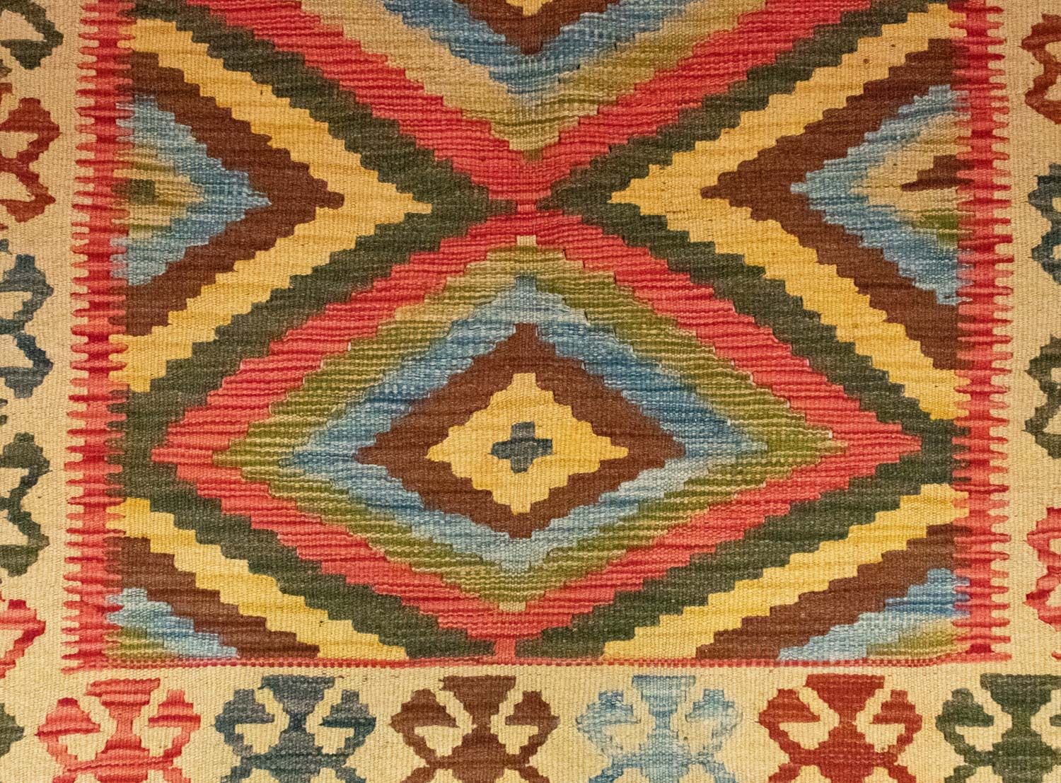 Tapis Kelim - Oriental - 207 x 139 cm - multicolore