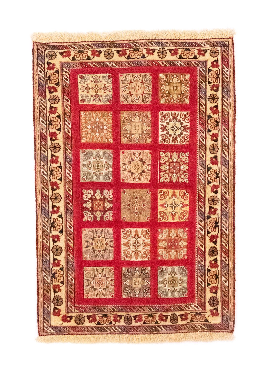 Tapis persan - Nomadic - 121 x 81 cm - rouge