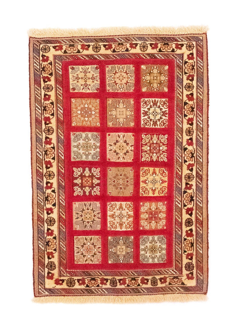 Tapis persan - Nomadic - 121 x 81 cm - rouge