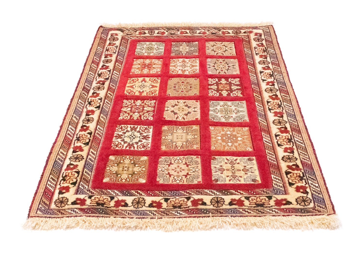 Tapis persan - Nomadic - 121 x 81 cm - rouge