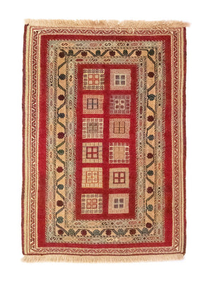 Tapis persan - Nomadic - 114 x 81 cm - rouge