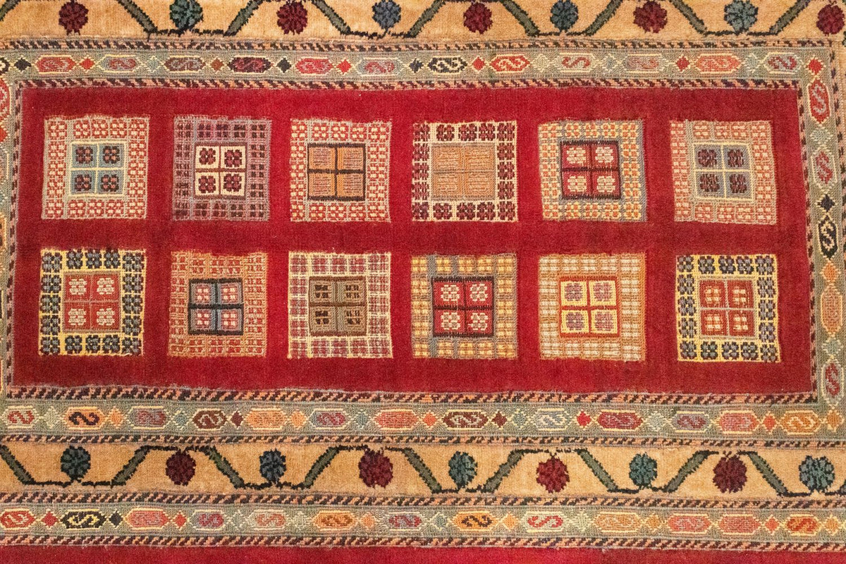 Tapis persan - Nomadic - 114 x 81 cm - rouge